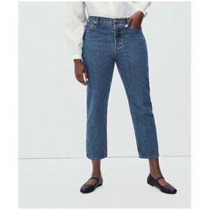 Everlane Curvy 90s Cheeky Cotton Straight Leg Cropped Ankle Jeans Size 31 NWT